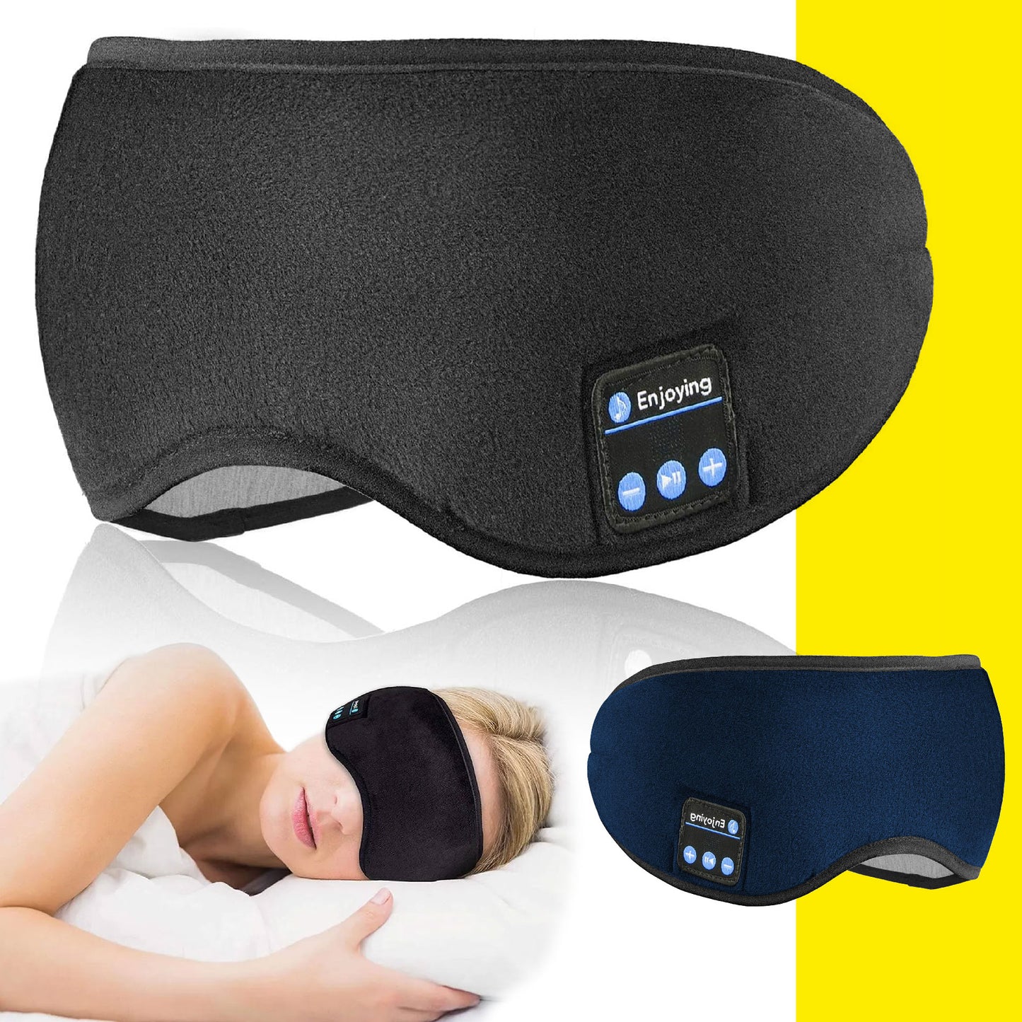 Antifaz de dormir con auriculares bluetooth