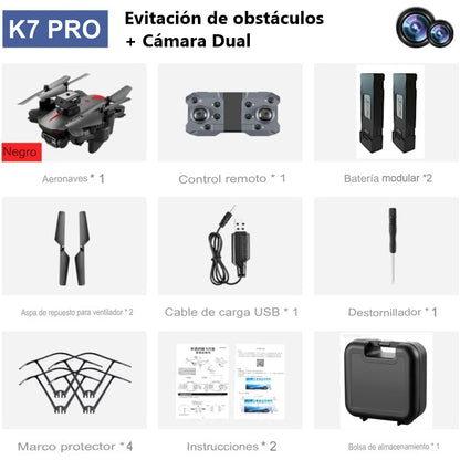 Dron wifi K7 pro , cámara dual HD